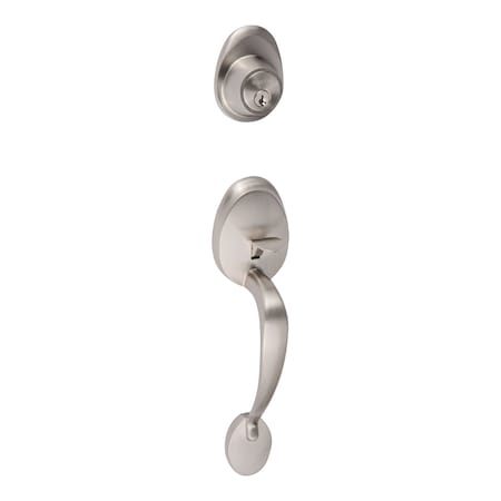Surn2#Sure-Loc AT507 15 SURE-LOC Contemporary Series Alta Handleset, Satin Nickel,